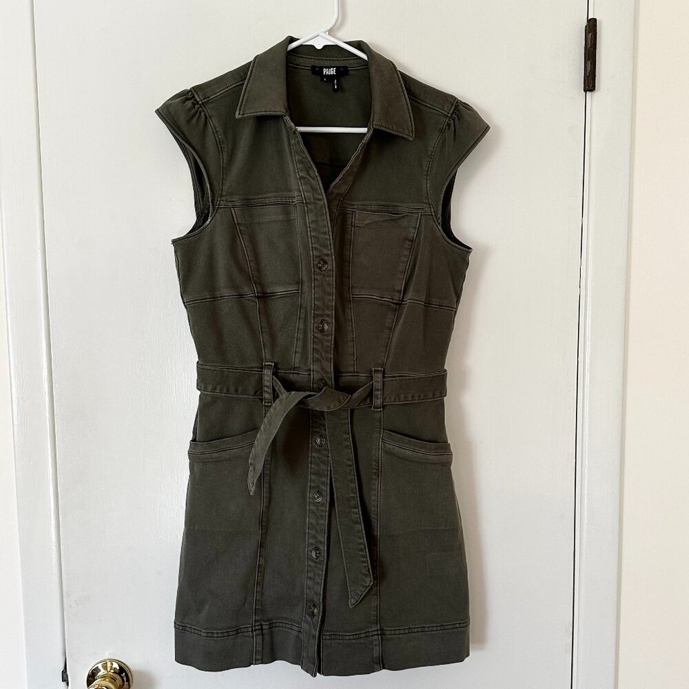 Paige Jaxsyn Belted Utility Mini Dress Size 6
